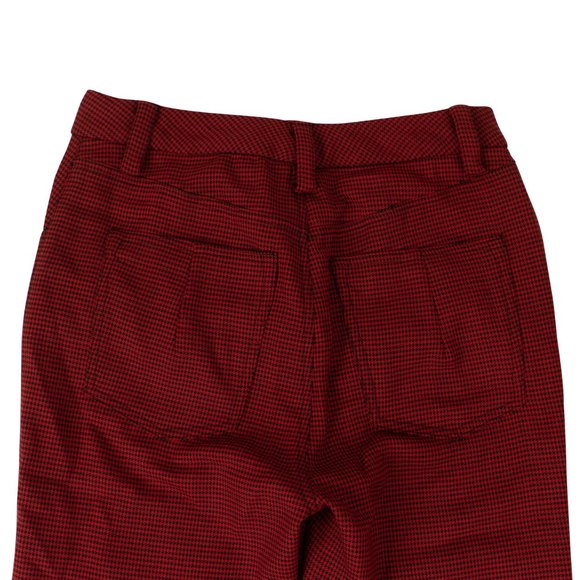 UNRAVEL PROJECT Red Houndstooth Print Pants Size XS $1260 - Picture 8 of 8
